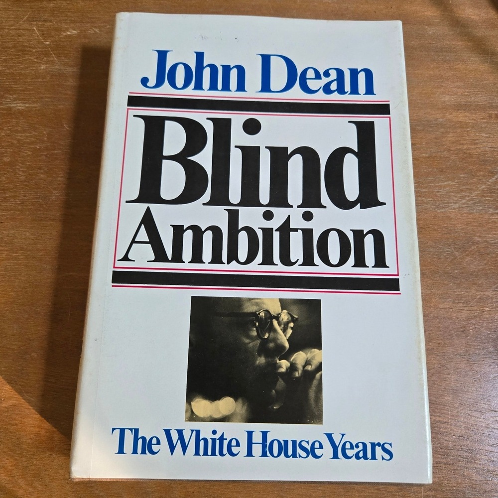 Simon and Schuster Blind Ambition Vintage 1976 Hardcover Book